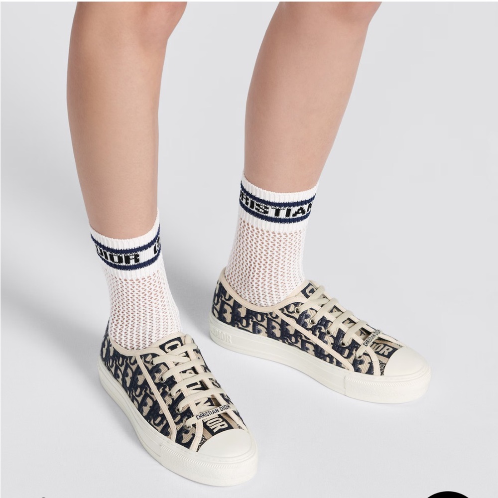 Dior Sporty Mesh Socks - Size: Large - NWT